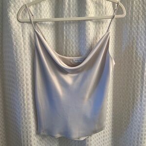 Babaton aritzia satin cowl neck blouse